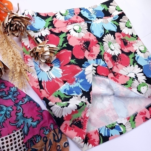 Talbots Petites Pink White Skirts Sz 8p - Picture 2 of 7